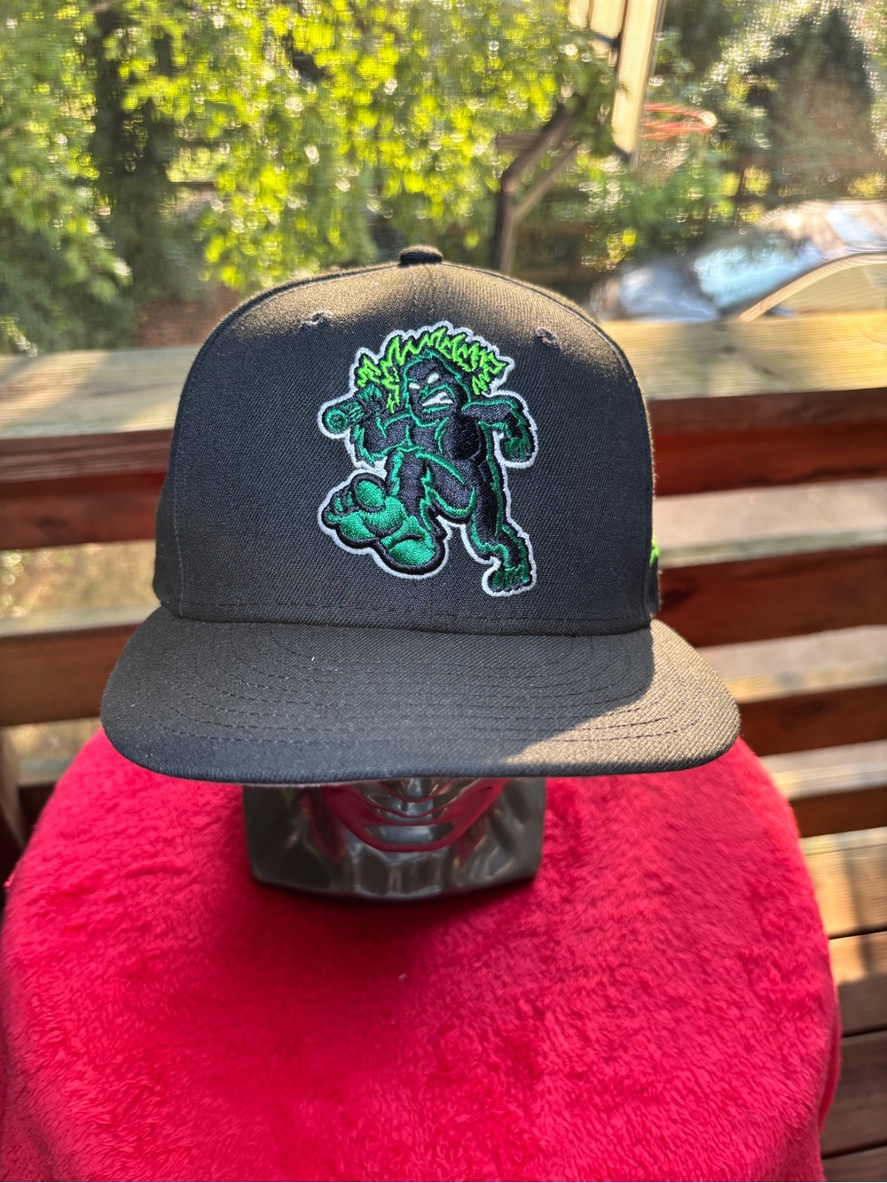 RARE Eugene Emeralds MiLB Black New Era 59FIFTY Hat 7 3/8 MADE IN U.S.A.